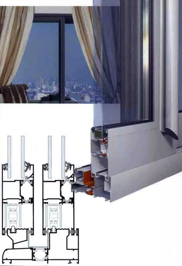 Алюминиевые и дерево-алюминиевые раздвижки. 2