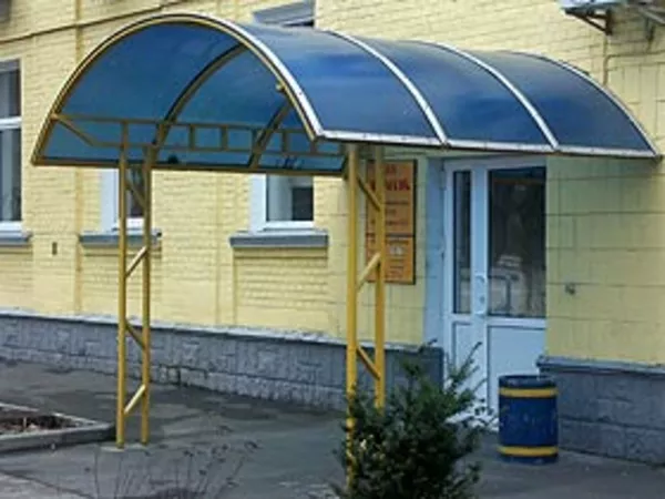 Козырькы под заказ, монтаж КИЕВ 2