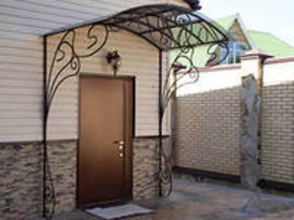 Козырькы под заказ, монтаж КИЕВ 4