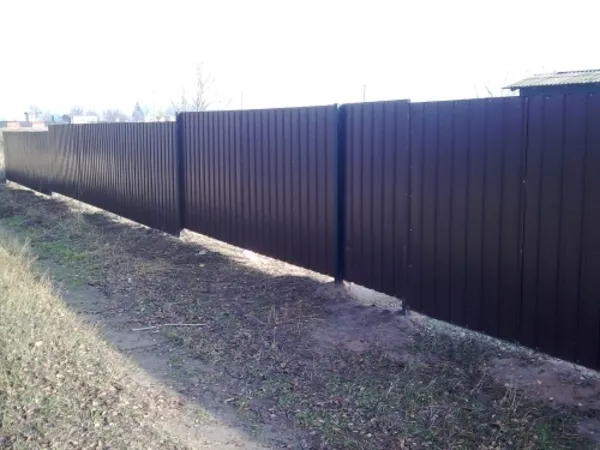 Заборы, Ворота, Калитки з профнастилу 3