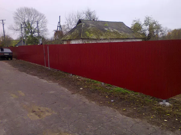 Заборы, Ворота, Калитки з профнастилу 6