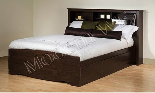 Двухспальная кровать Марко из натурального дерева 2