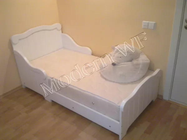 Детская кровать Белоснежка из натурального дерева 4