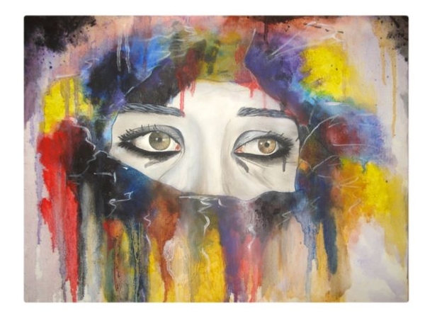 Эксклюзивная картина маслом на холсте Грусть из серии картин Эмоции