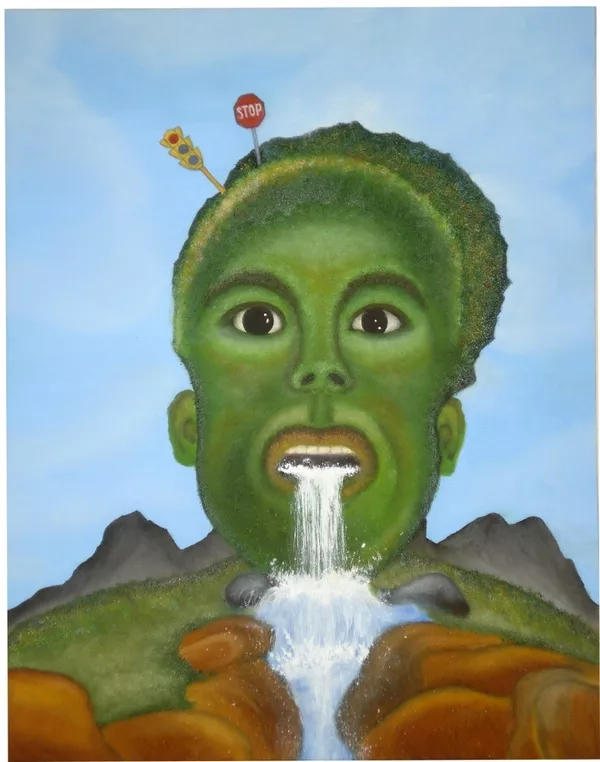 Картина маслом Удивление из серии картин Эмоции. Эксклюзив. Абстракция