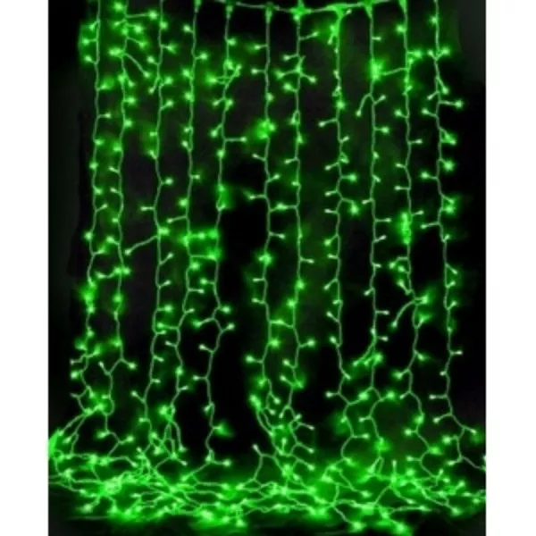 Светодиодная гирлянда Занавес 2х1, 5м прозрачный ПВХ