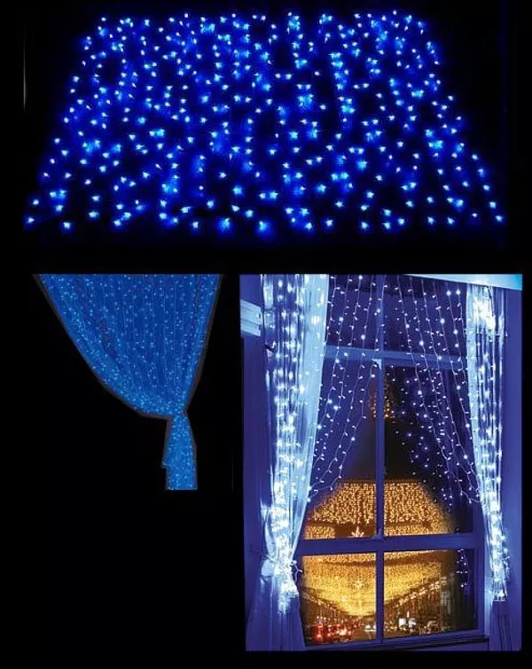 Светящийся занавес дождь play light 4