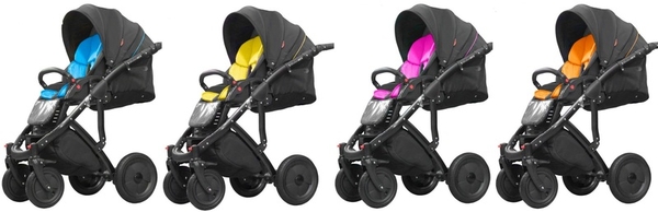 Универсальная коляска 2 в 1 Kinder Rich Black Label 5