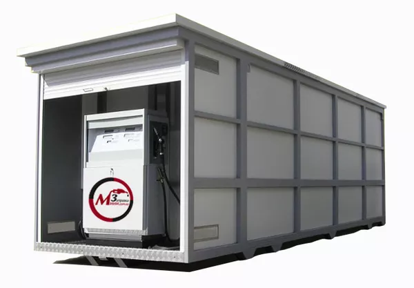 Контейнерная АЗС для дизельного топлива, бензина, керосина, адблю