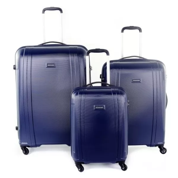 Комплект из 3-х пластиковых чемоданов дорожных puccini                 3