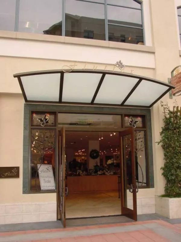 Козырьки из черного металла 3