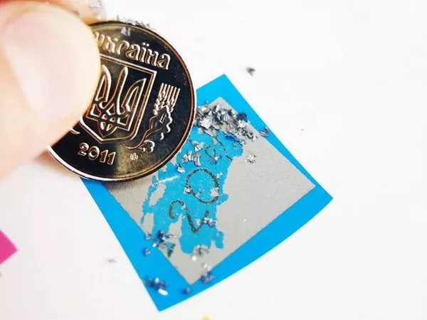 Скретч покрытие (золото, серебро)