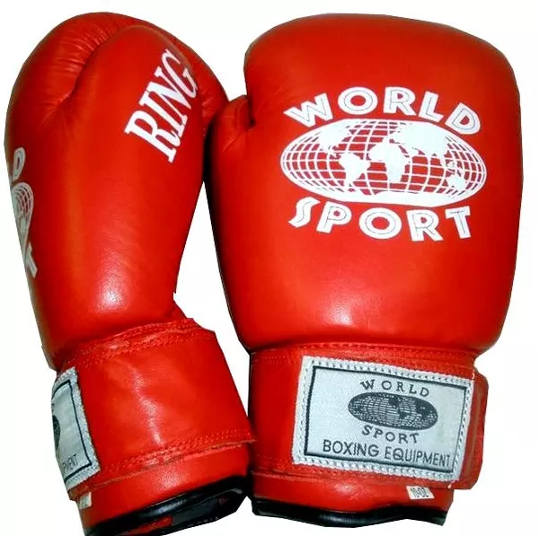 Боксёрские перчатки Everlast, World Sport (кожа) 2