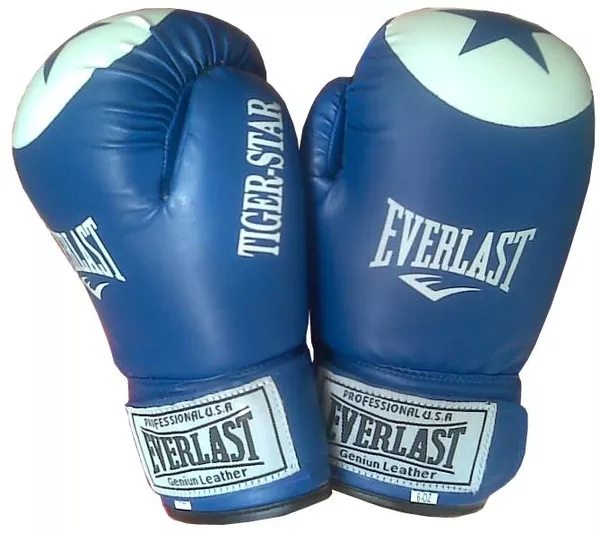 Боксёрские перчатки Everlast, World Sport (кожа) 3