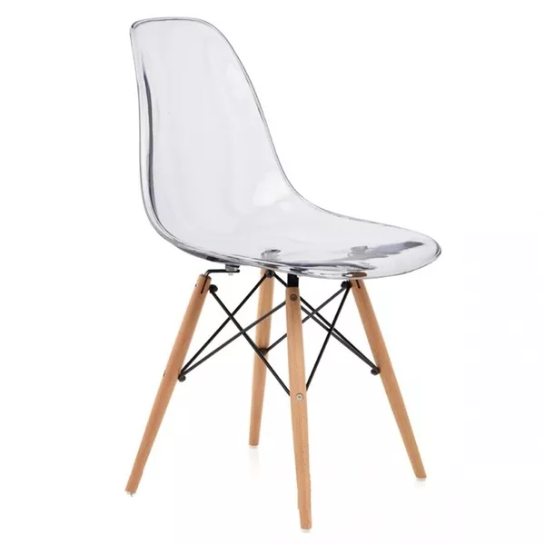 Стул ТАУЭР ВУД пластиковый на деревянных ножках фастфудов, кафе киев 2