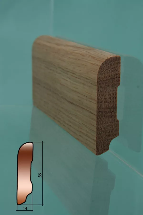 Европлинтус, плинтус из натурального дерева (дуб, сосна). 5
