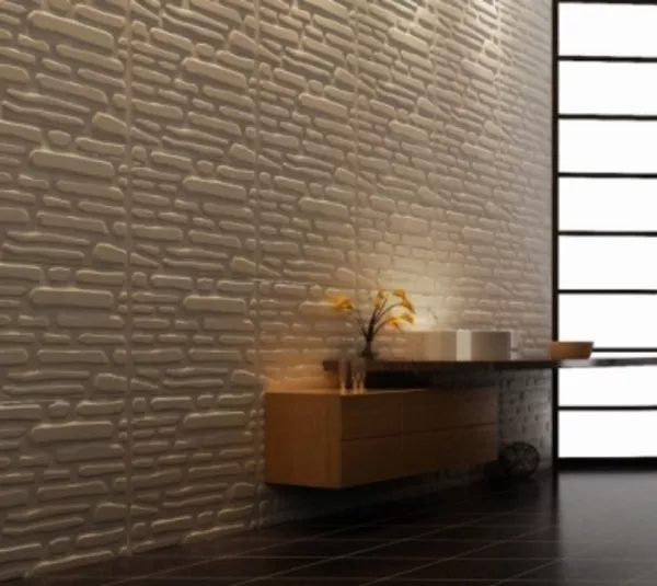 3D Панели для объемной отделки стен- рельефные 3-д стеновые панели 4