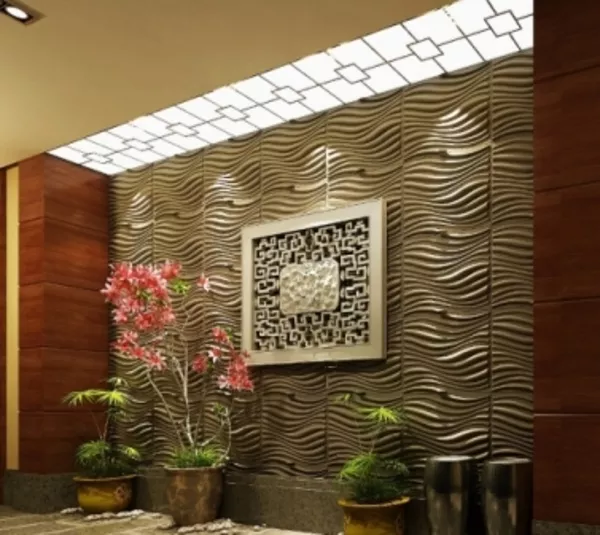 3D Панели для объемной отделки стен- рельефные 3-д стеновые панели 6