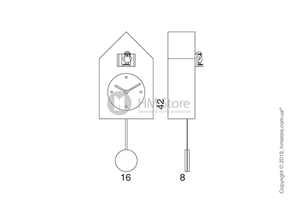 Лимитированные настенные часы Progetti Freebird Badass Wall 4