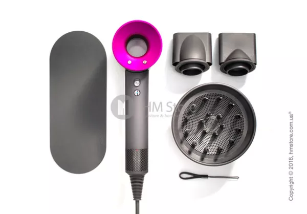 Функциональный фен Dyson Supersonic with Case,  Fucsia and Iron