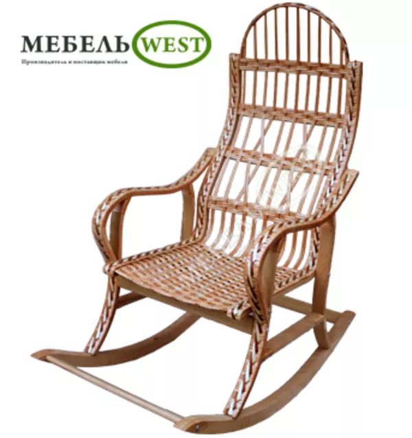 Мебель из лозы купить, Кресло-качалка Разборная