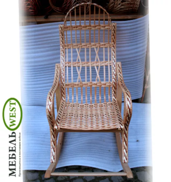 Мебель из лозы купить, Кресло-качалка Разборная 3