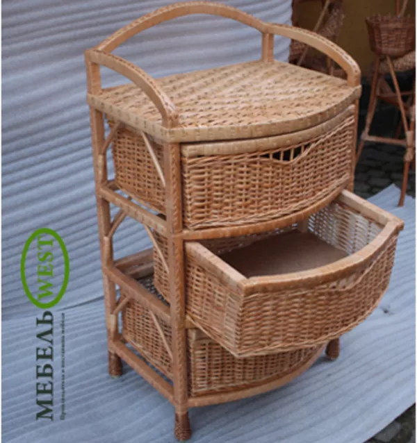 Плетеная мебель из лозы, Комод Дутый 3