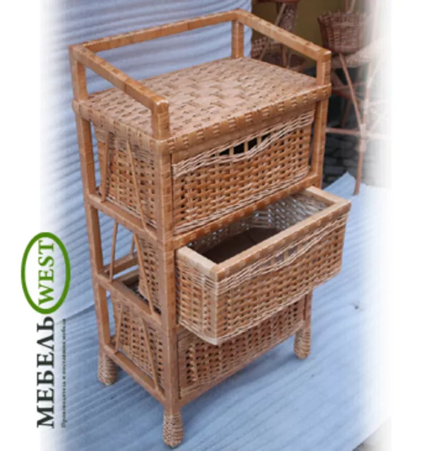 Плетеная мебель из ивы, Комод Простой 4