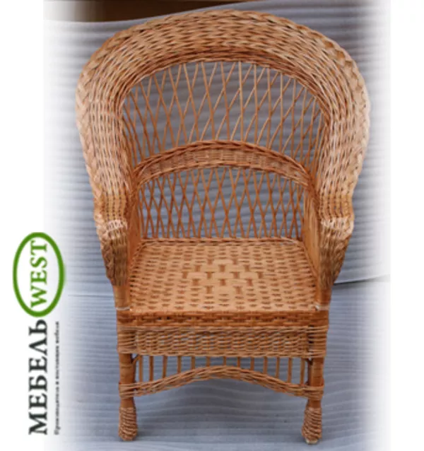 Плетеные столы и стулья,  Кресло Развернутое 2