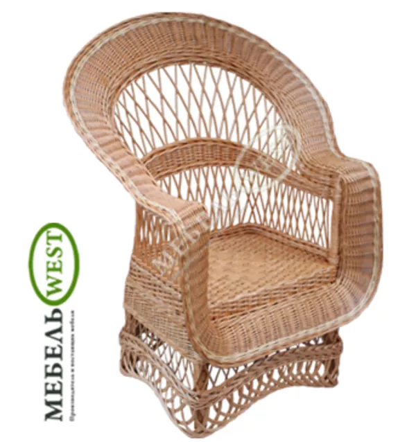Стулья плетеные, Кресло По кругу
