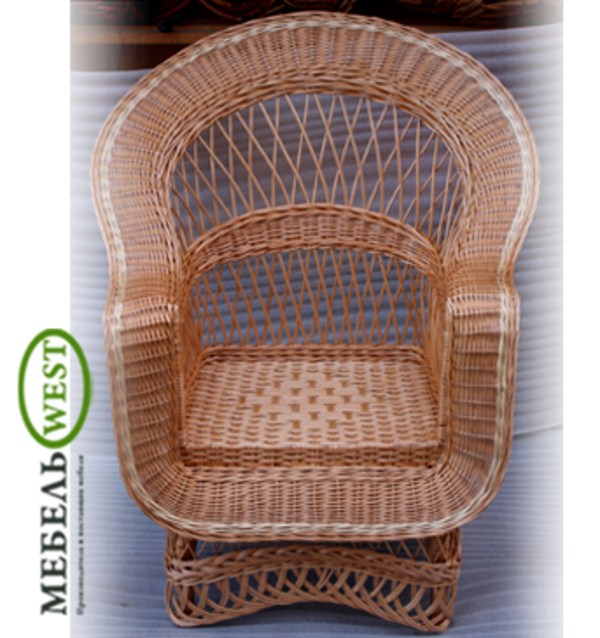 Стулья плетеные, Кресло По кругу 2