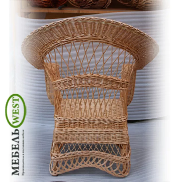 Стулья плетеные, Кресло По кругу 4