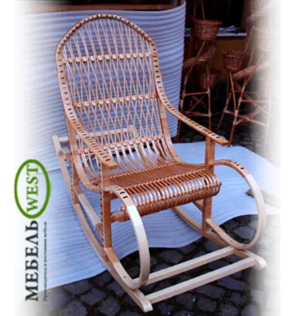 Мебель из лозы, Кресло-качалка Буковая 3