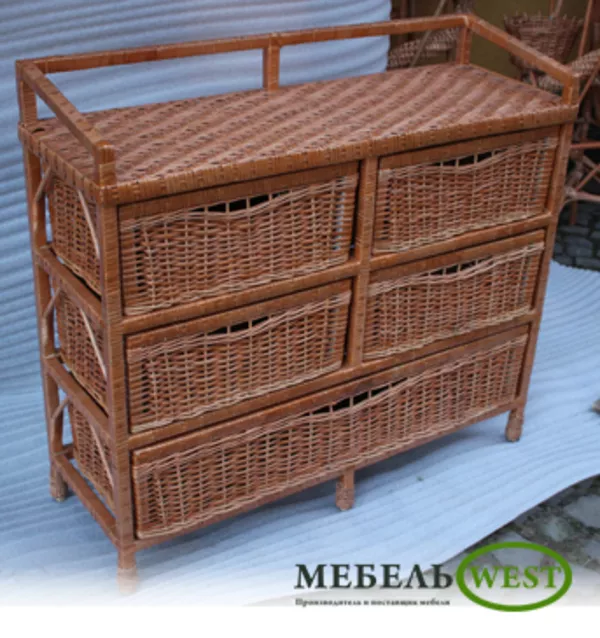 Производство плетеной мебели, Комод Большой (тумба) 2