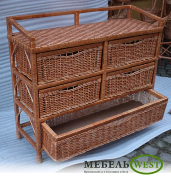 Производство плетеной мебели, Комод Большой (тумба) 3