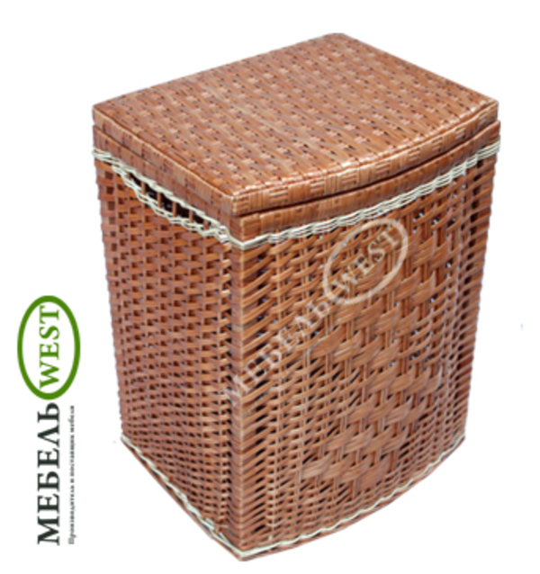 Плетеная корзина для белья