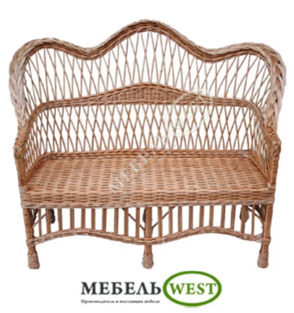 Плетеная мебель купить, Скамейка Простая