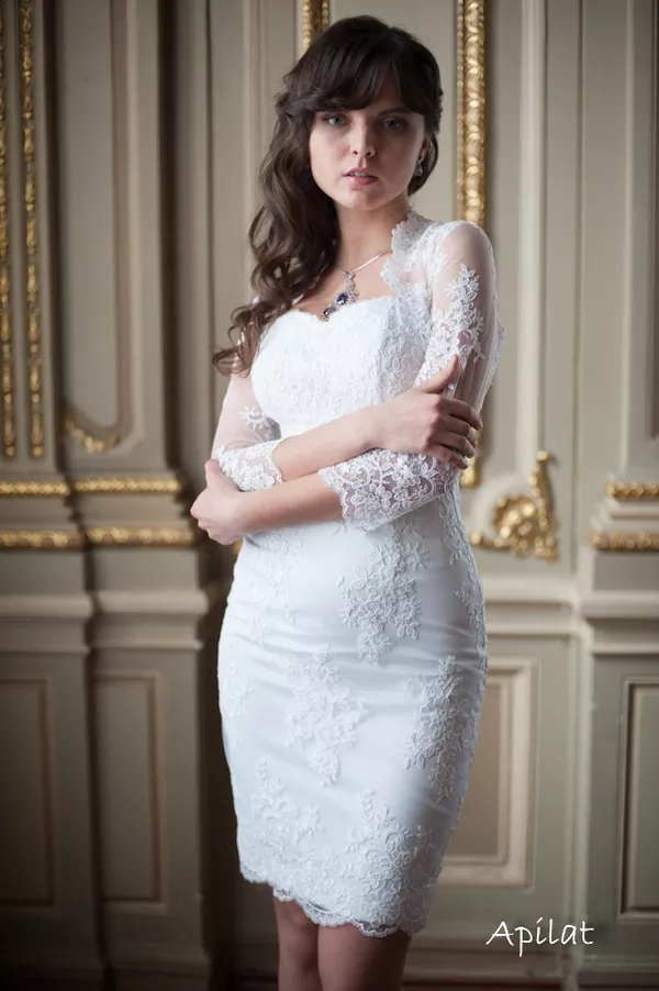Короткие свадебные платья от Apilat