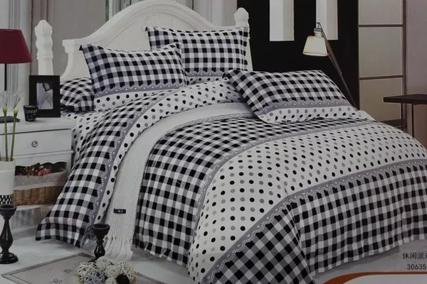 Оригинальное постельное белье из сатина, Комплект Блек&Вайт