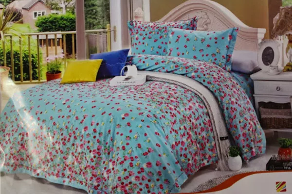 Постельное белье сатин цена, Комплект Цветочное небо