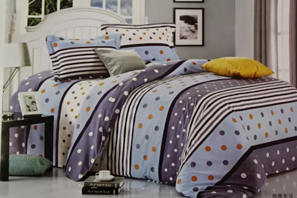 Постельное белье сатин семейное, Комплект Сиреневые сны