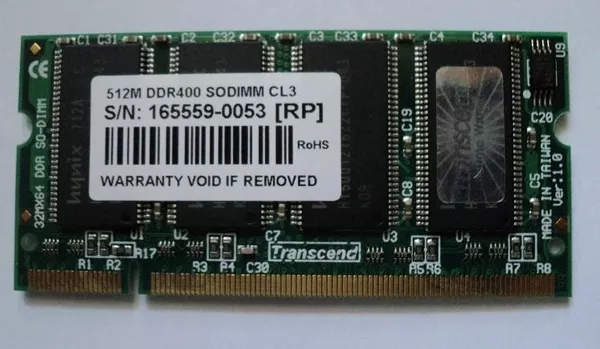 Память DDR400 512MB  для ноутбука продаю.