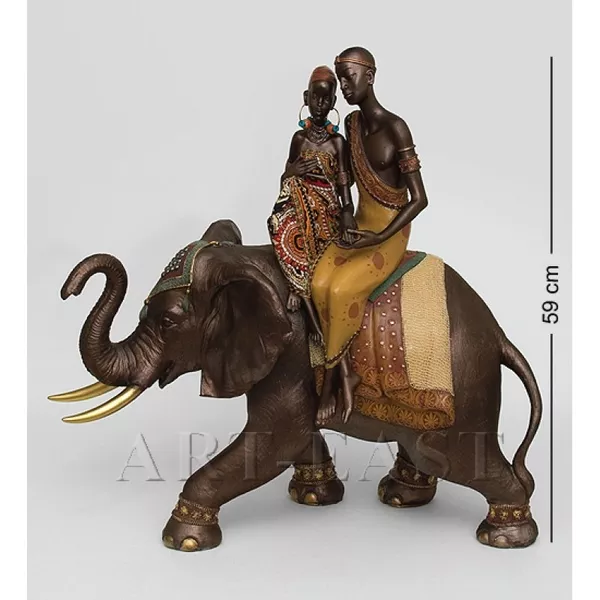 Статуэтки африканских женщины (Статуэтка слона) В ассортименте 2