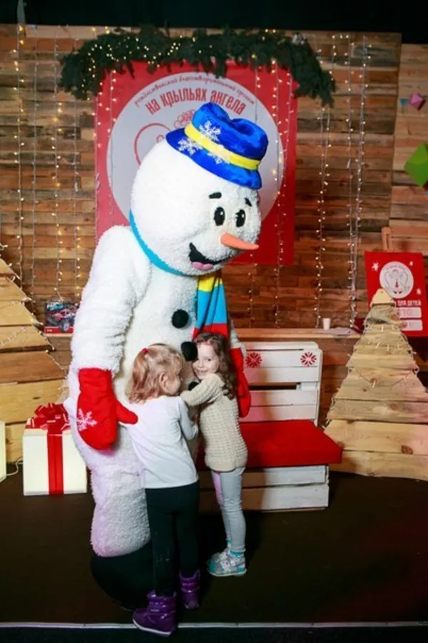 Доставка цветов,  подарков,  Снеговик-почтовик,  ростовая кукла Снеговик 6