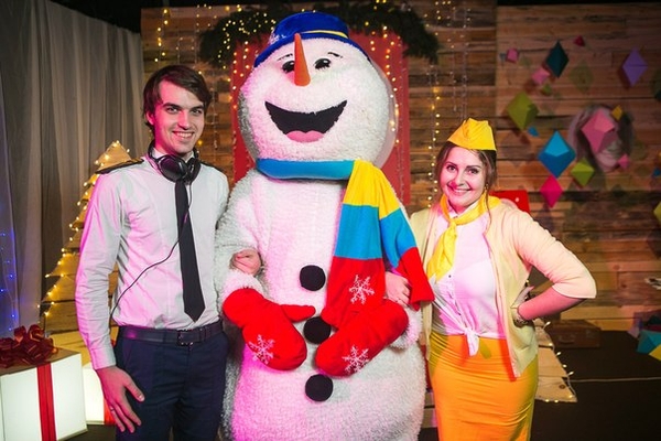 Ростовая кукла Снеговик на праздник,  утренник,  Новый год,  корпоратив,  Снеговик-почтовик 7