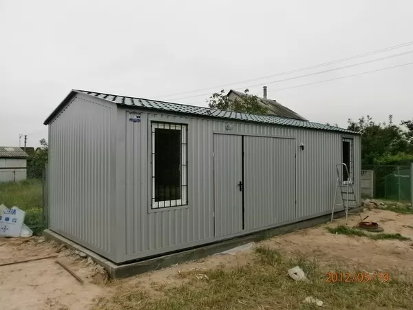 Дачные домики для дачи из профнастила купить недорого 3