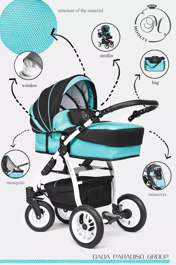 Коляски для малышей, Коляска универсальная DPG Moolty 4