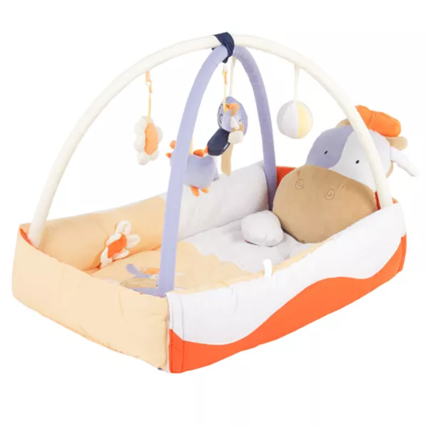 Развивающие коврики для детей купить, Коврик Quatro Happy Cow