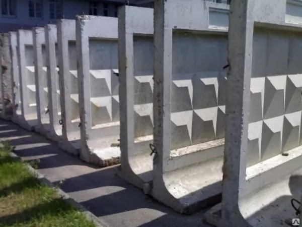 Панели ограждения, фундамент ЖБИ панелей, плиты ограждения  3