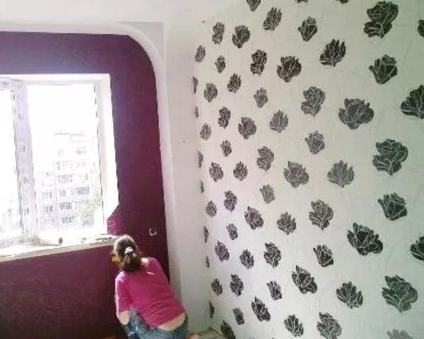 Оклейка обоями Киев